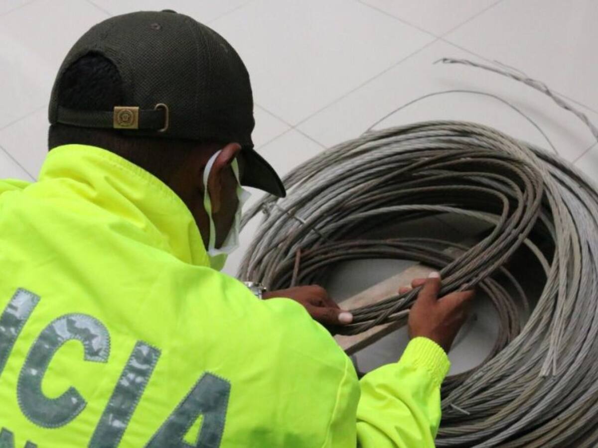 Desarticulan banda que robaba cables y causaba apagones en el Atlántico