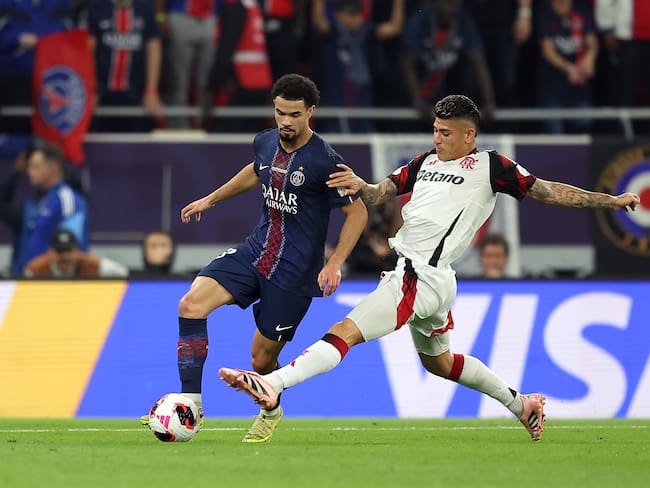 Jorge Carrascal en el partido de la Copa Intercontinental entre PSG y Flamengo. (Photo by Mohamed Farag - FIFA/FIFA via Getty Images)