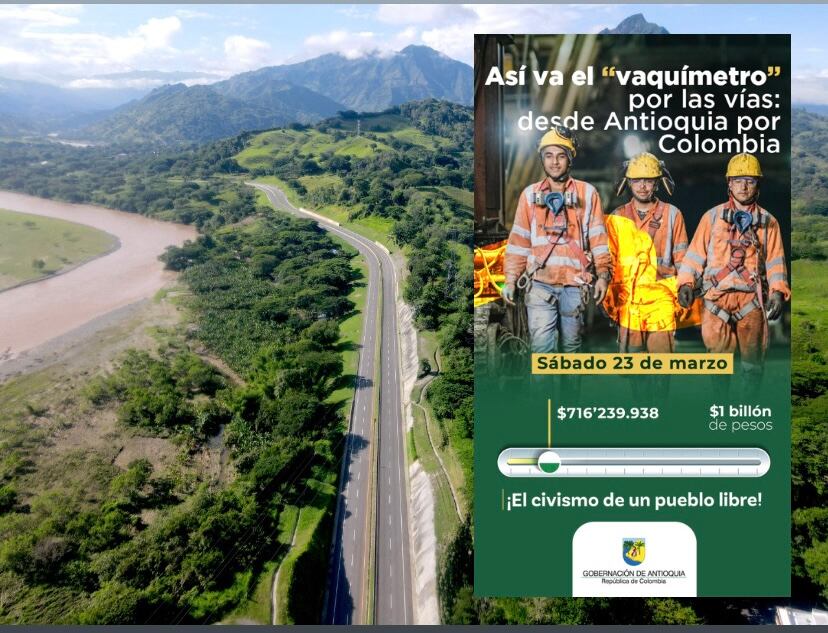 Según el 'vaquímetro', lo recaudado hasta ahora es de $716.239.938. Foto: cortesía.