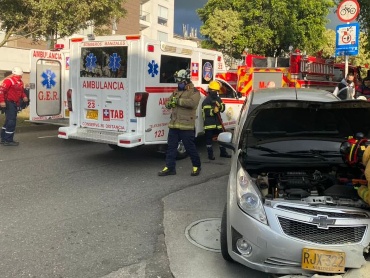 Aparatoso accidente se presentó en la Avenida Santander