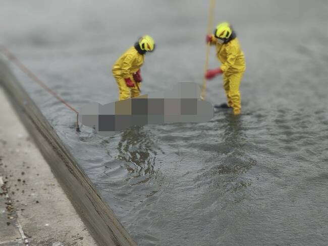 Cuerpo hallado en un canal de Cúcuta / Foto: Cortesía
