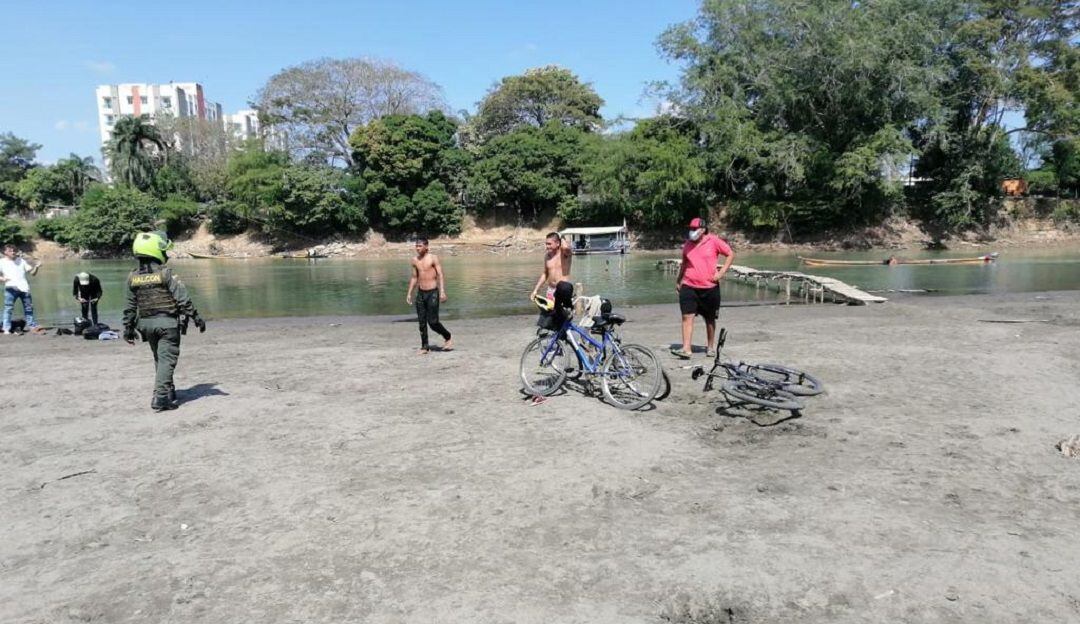 Playas en el río Sinú.