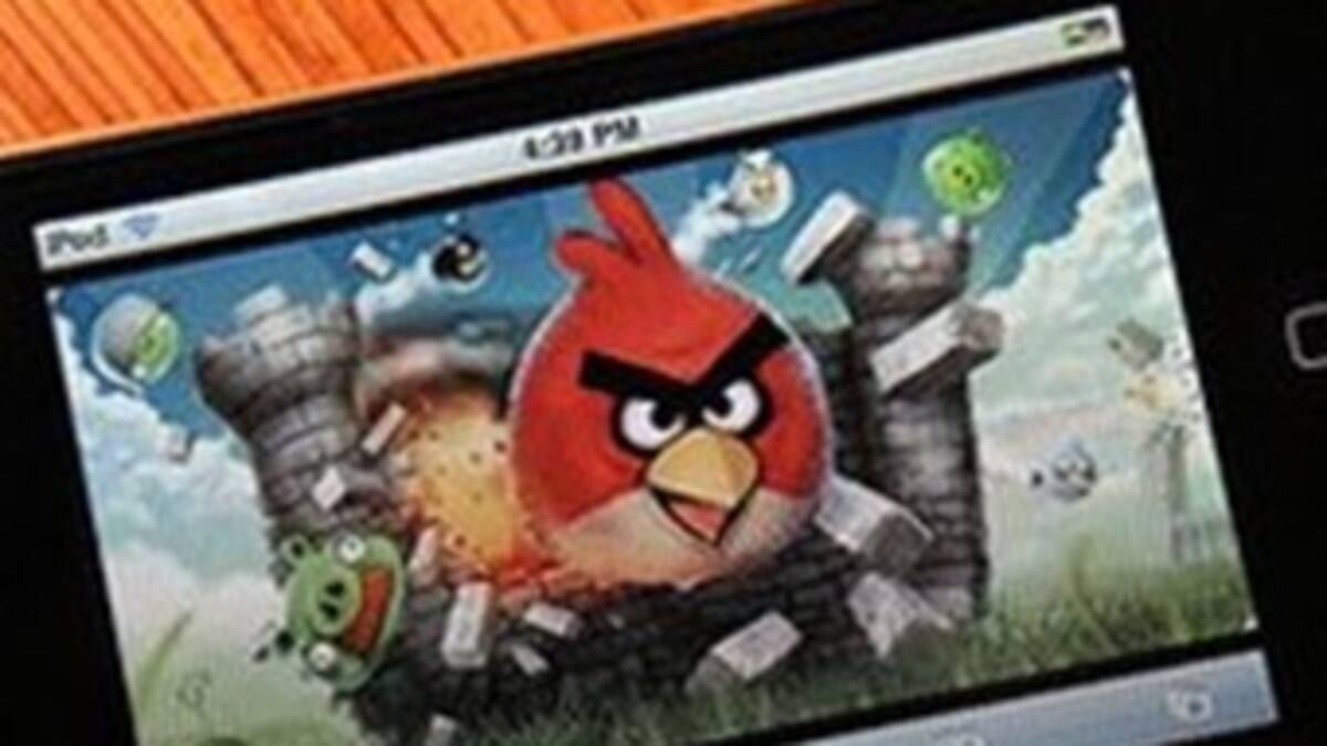 La mejor aplicación del año es "Angry Birds"