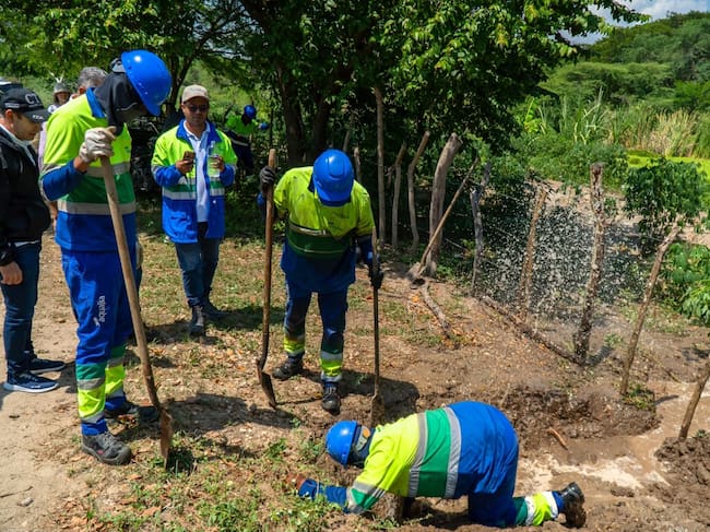 Robo de agua comprometía el suministro para unos 11.400 habitantes / FOTO: Gobernación del Atlántico