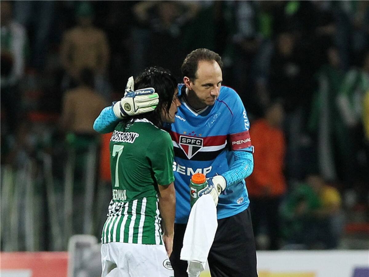 Rogerio Ceni consoló a Sherman Cárdenas