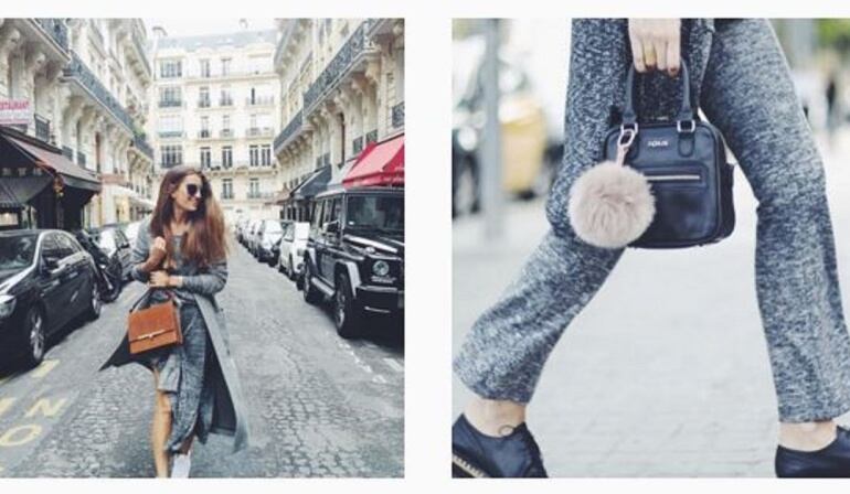 Silvia Bartabac utiliza Wossel, es una blogger de moda influencer en Instragam.