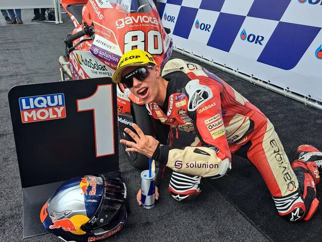 David Alonso en el primer lugar del Gran Premio de Tailandia 2023 | Foto: David Alonso (Instagram)