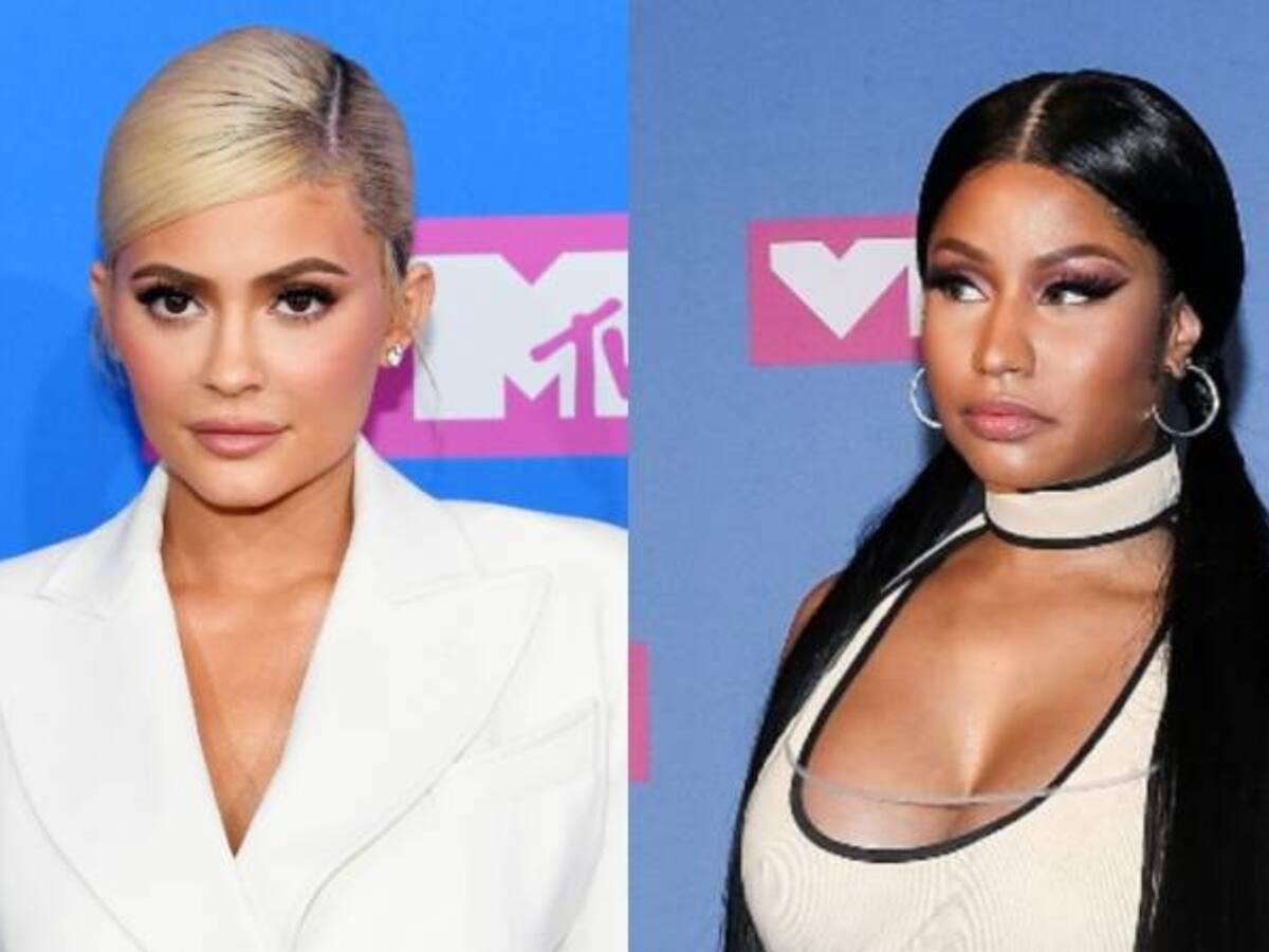 Reacción de Kylie Jenner al ver a Nicki Minaj en los premios VMAs