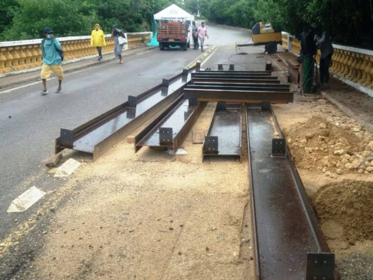 Así avanzan las intervenciones en el puente Las Palmas en Manga