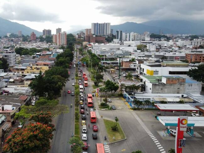 Ibagué, toma aerea de la carrera Quinta