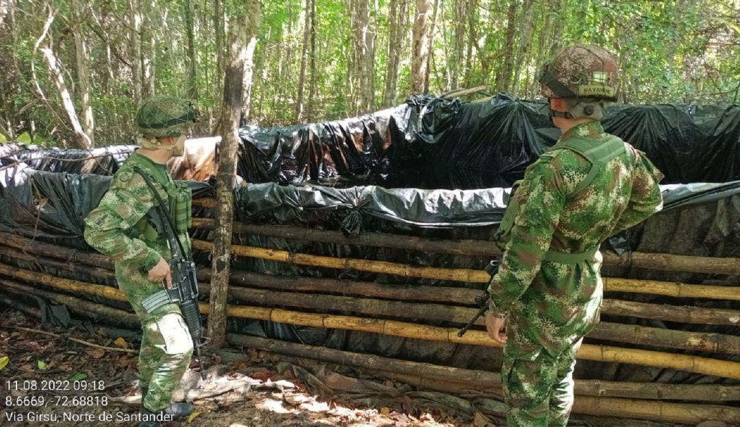 Destruyen refinería de las disidencias de las Farc en el municipio de Tibú
