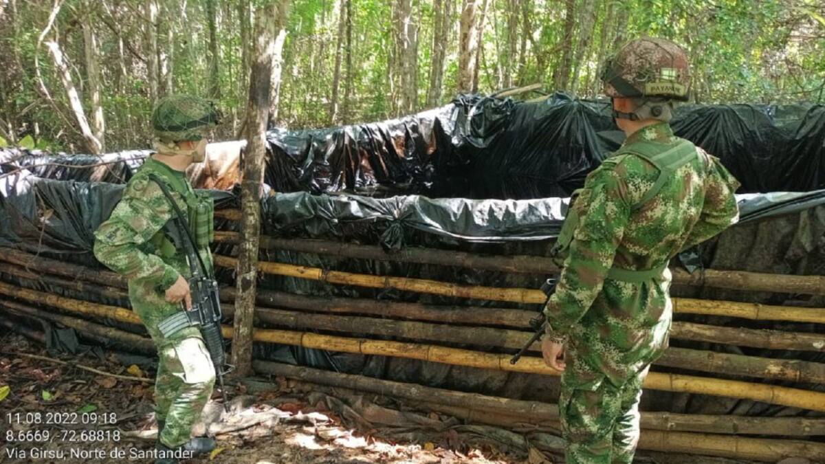 Destruyen refinería de las disidencias de las Farc en el municipio de Tibú