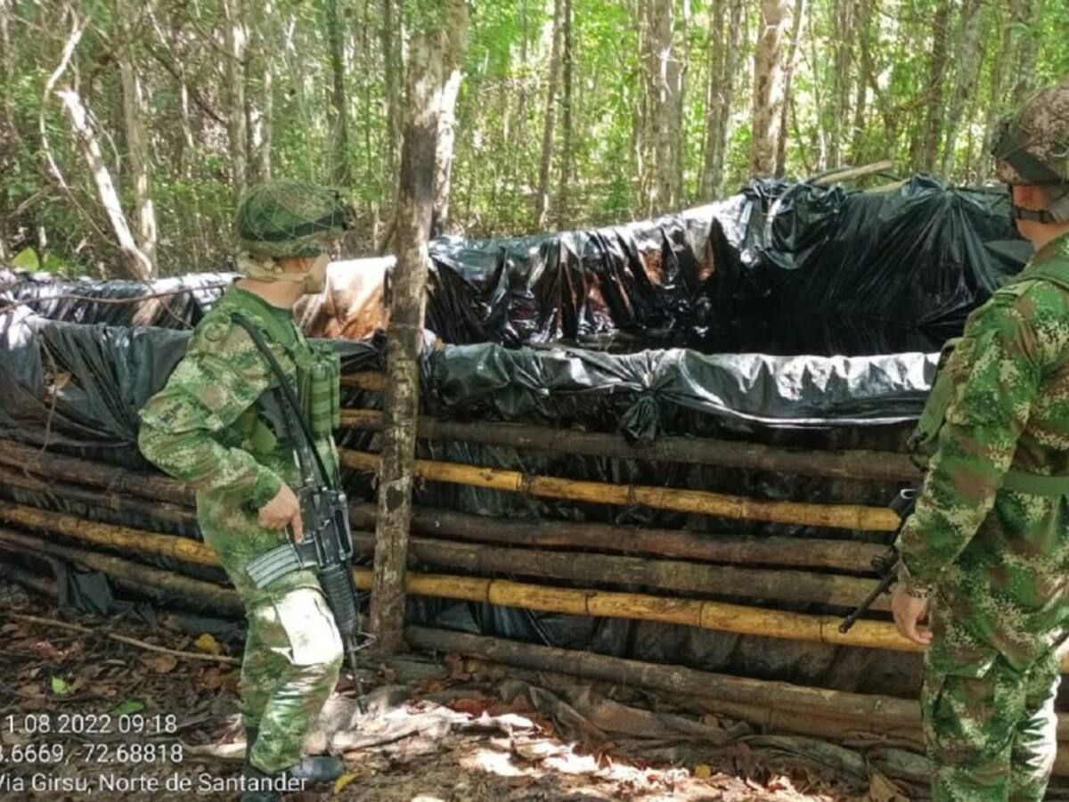 Destruyen refinería de las disidencias de las Farc en el municipio de Tibú