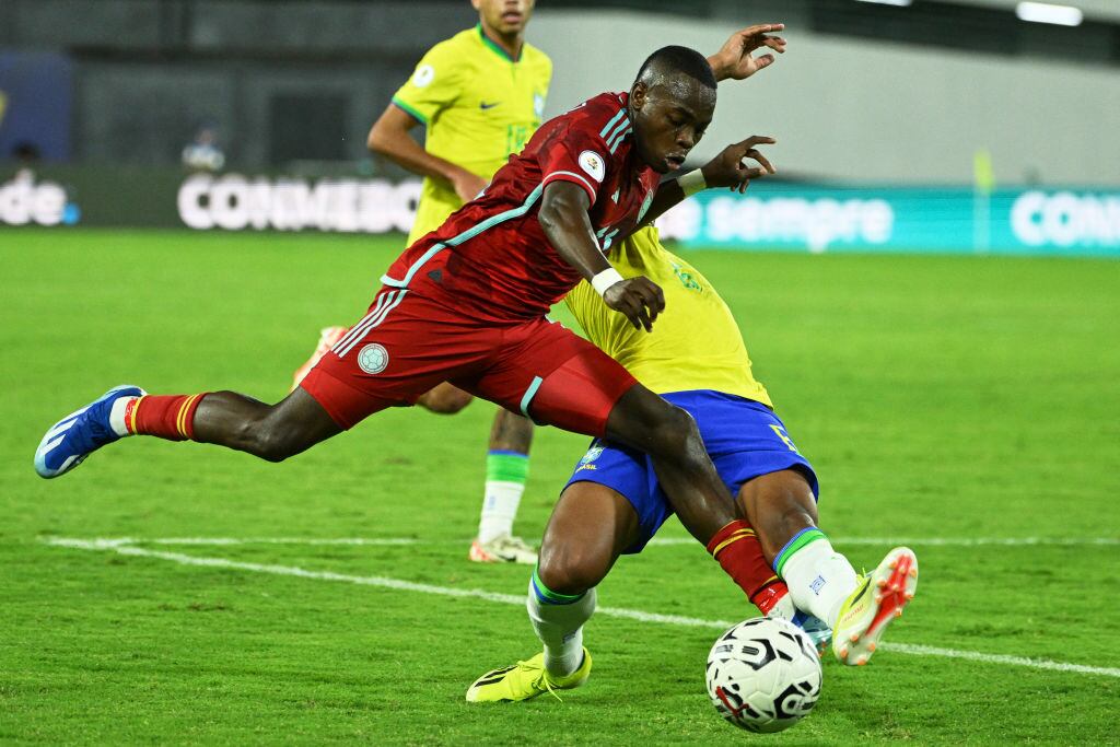 Carlos Andrés Gómez en el juego ante Brasil / Getty Images