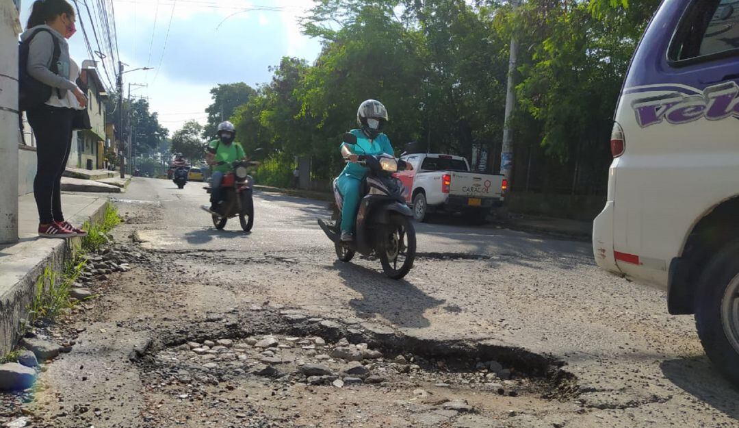 Estos huecos están en el barrio Jordán primera etapa.