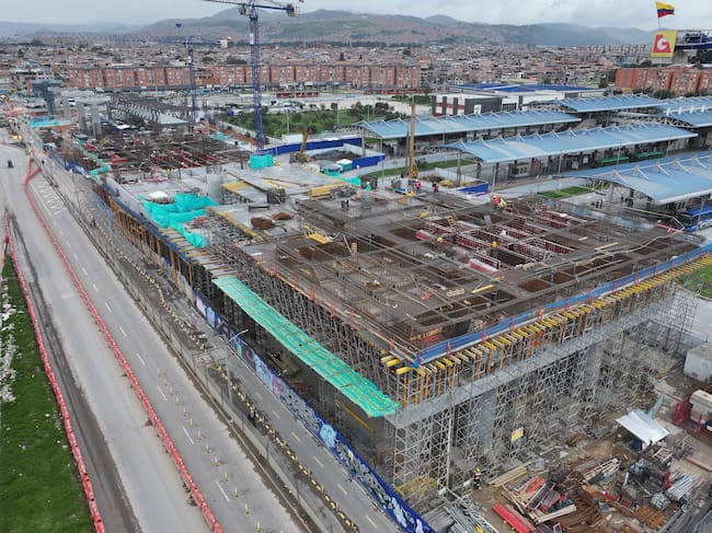Estaciones en construcción de la primera línea del metro de Bogotá. Foto: Alcaldía de Bogotá.