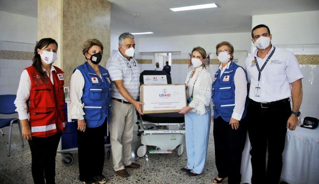 La donación hace parte de una entrega de 1.137 equipos médicos que entrega la USAID en 21 hospitales de Bolívar y Cartagena