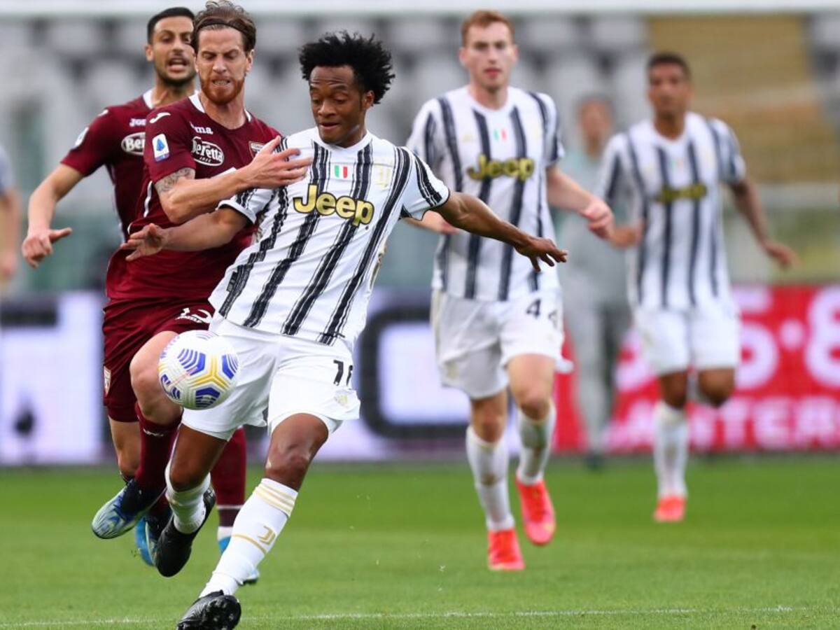 Con Cuadrado titular, Juventus salvó un empate 2-2 contra Torino