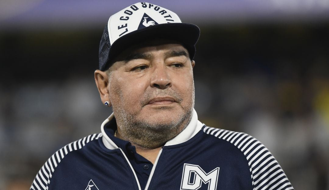 Maradona en su papel de entrenador