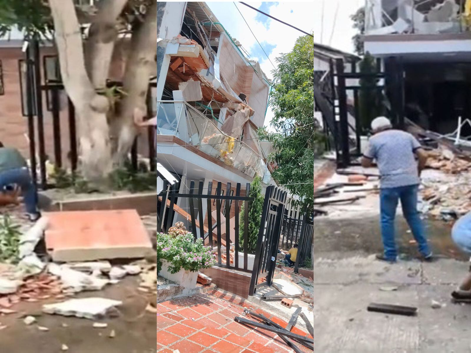 Vivienda afectada en el barrio Olaya.