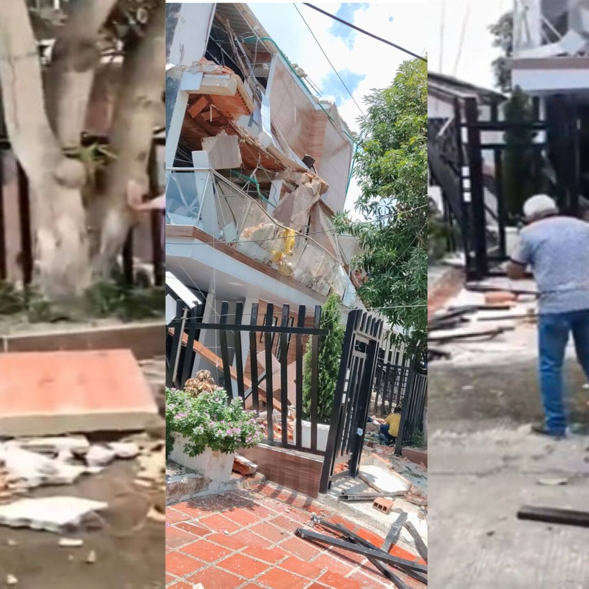 Obrero muere tras colapso de fachada en vivienda del barrio Olaya, en Barranquilla