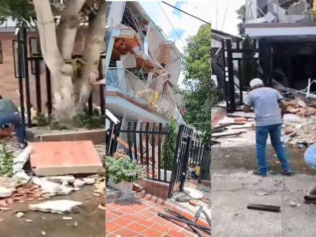 Vivienda afectada en el barrio Olaya.