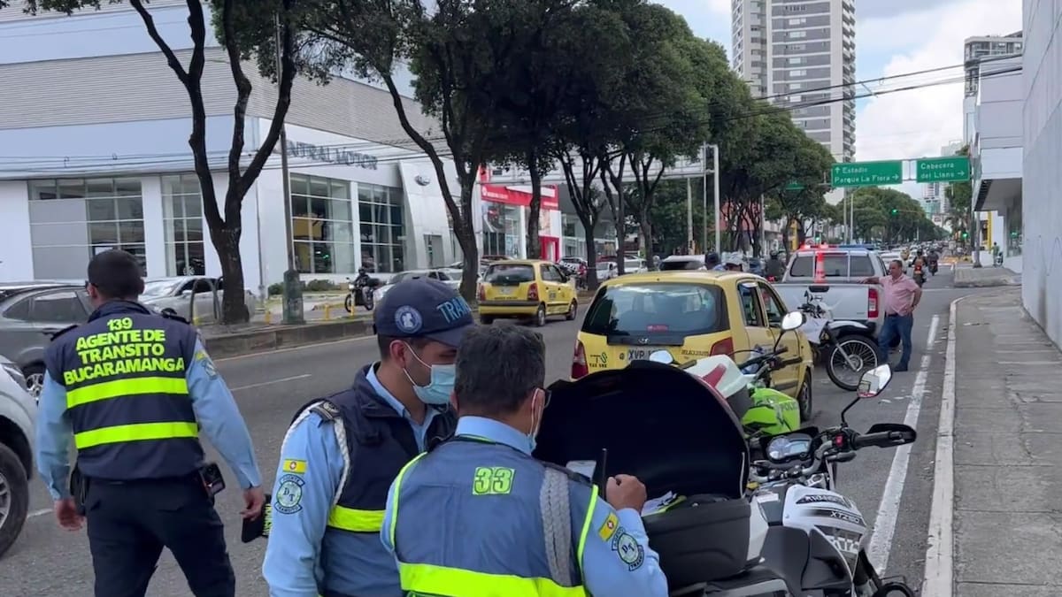 Con 166 agentes de tránsito no damos a basto: Jahir Manrique, director de tránsito de Bucaramanga