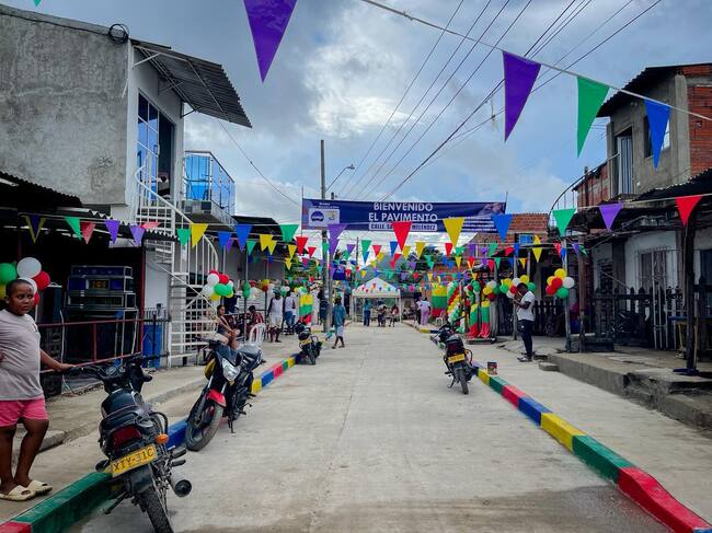 La Candelaria celebra la pavimentación de la calle Sargento Meléndez