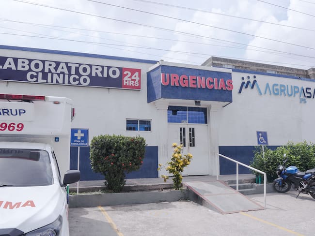 Centro médico donde fue trasladado un menor víctima de maltrato en Soledad, Atlántico./ Foto: Cortesía