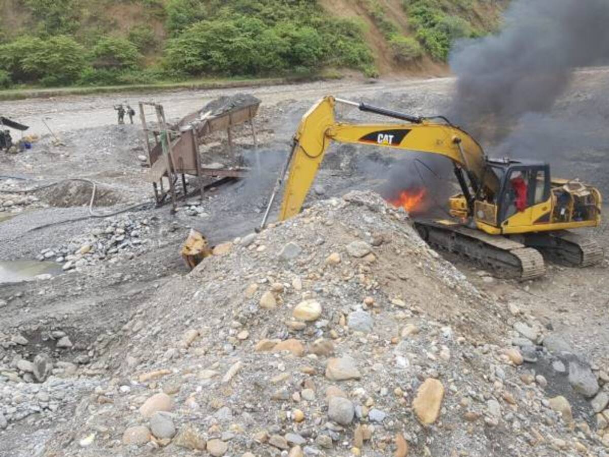 Duro golpe contra la minería ilegal en el sur del Cauca