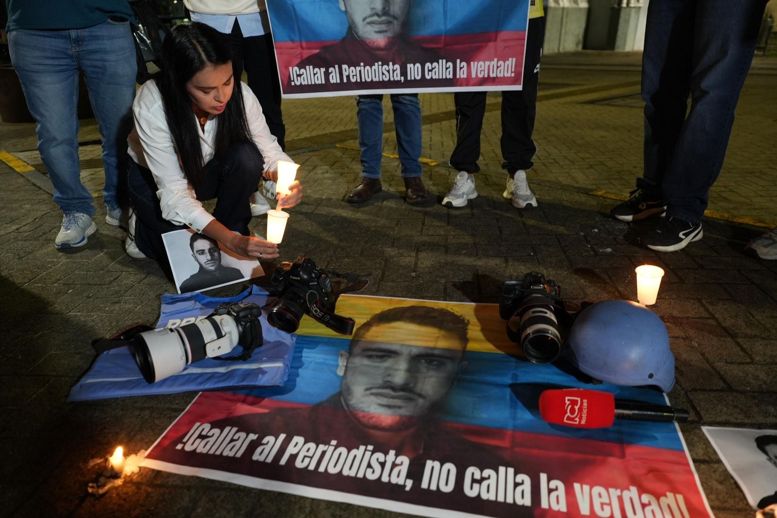 Los periodistas insistieron en que el asesinato de Mateo Pérez no puede convertirse en un caso más de violencia contra la prensa en Colombia. Foto: Cortesía.