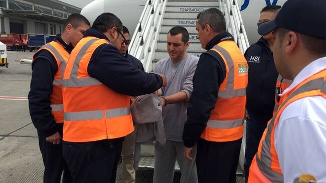 "HH" se encuentra en poder de las autoridades colombianas. Foto: Migración Colombia