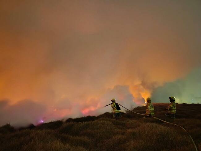 Bomberos atienden fuerte incendio en la localidad de Bosa al sur occidente de Bogotá