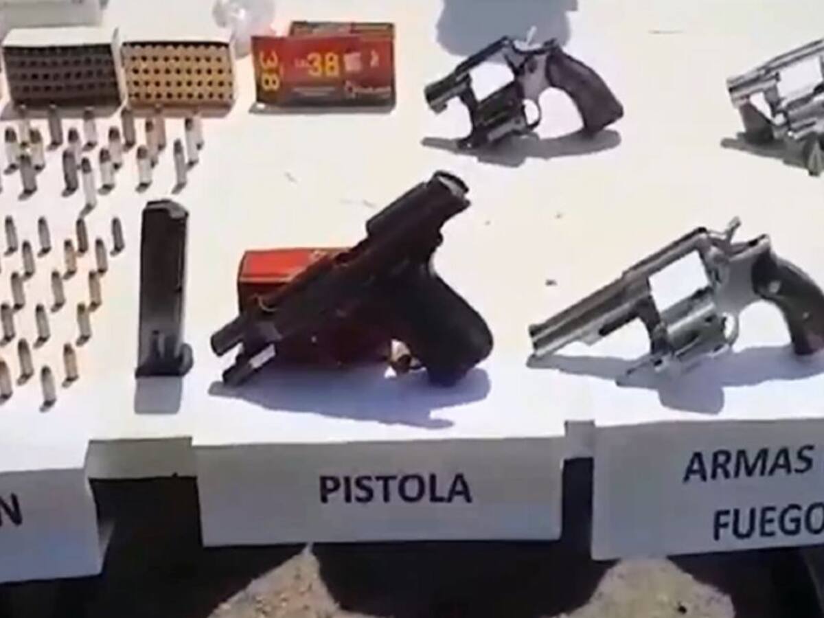 Más de 100 armas de fuego han sido decomisas en vías durante asilamiento