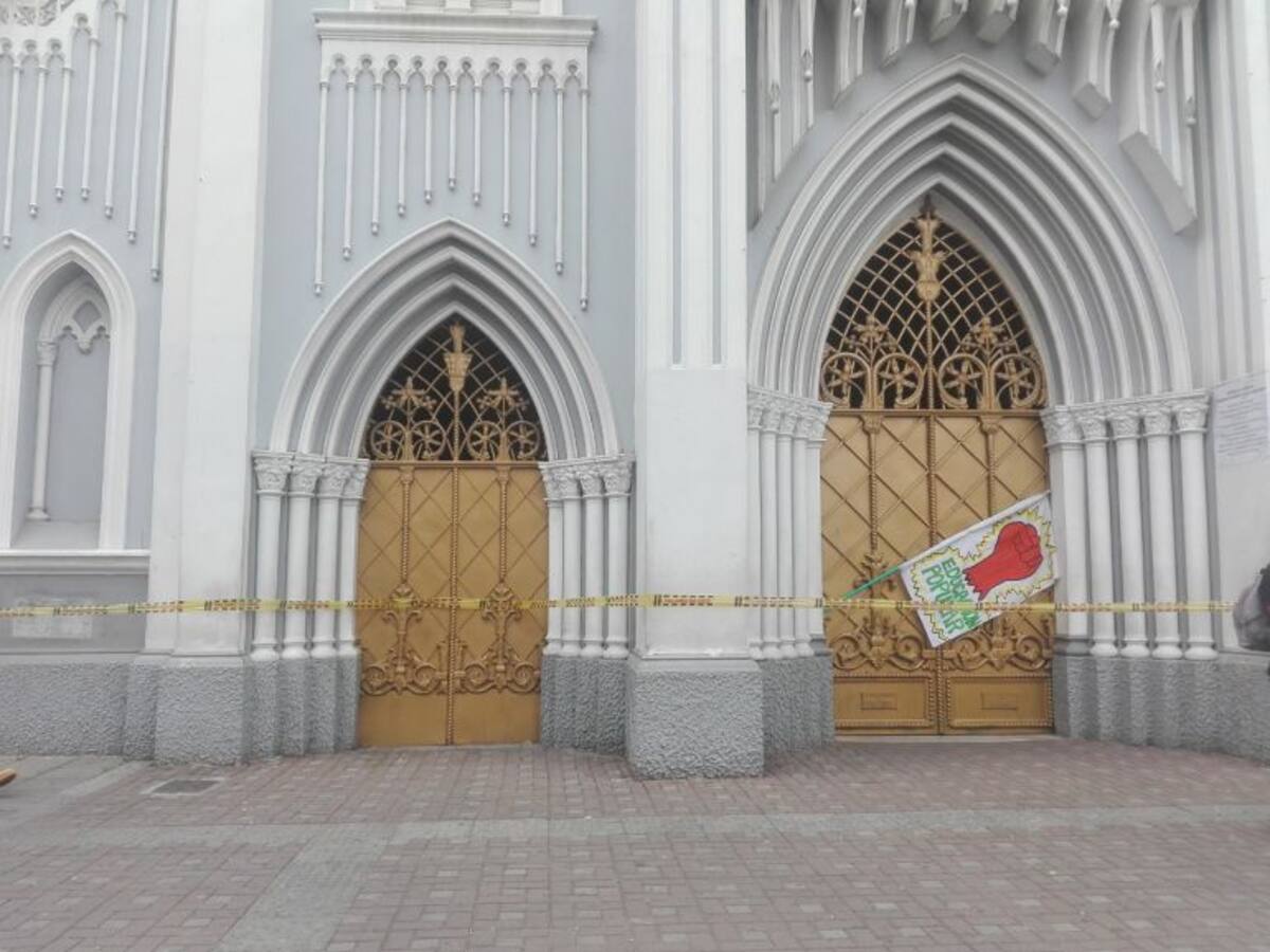 La Ermita tomada por estudiantes de Univalle