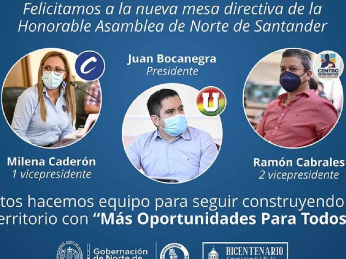 Elegida nueva junta directiva de la asamblea en Norte de Santander