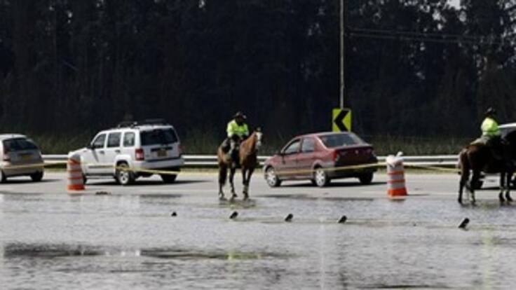 El Río Bogotá alcanzó su punto más alto del año. Paso restringido en la variante Teletón