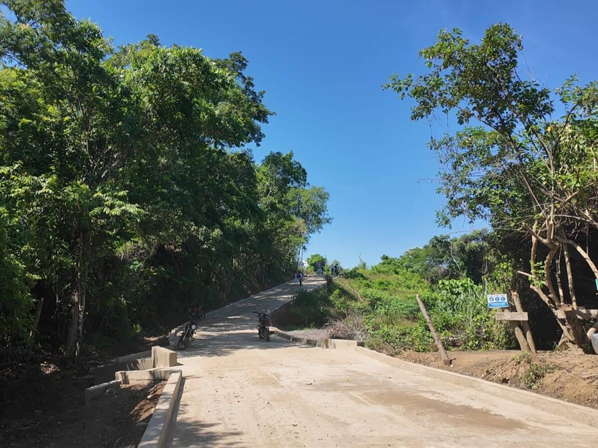 La ART entregó 139 metros de placa huella y alcantarilla en vereda El Callao, en Zambrano, Bolívar