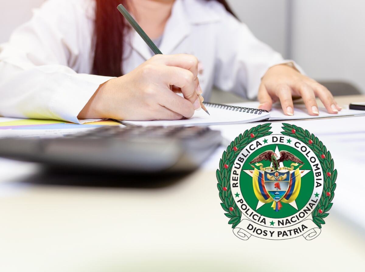 Certificado, imagen de referencia, con el logo de la Policía Nacional