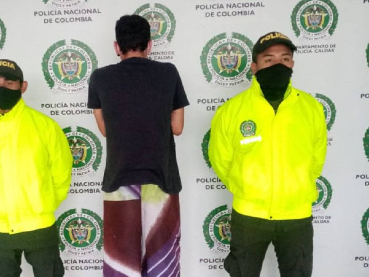 Capturan a ‘Amariles’ presunto responsable de un homicidio en Chinchiná