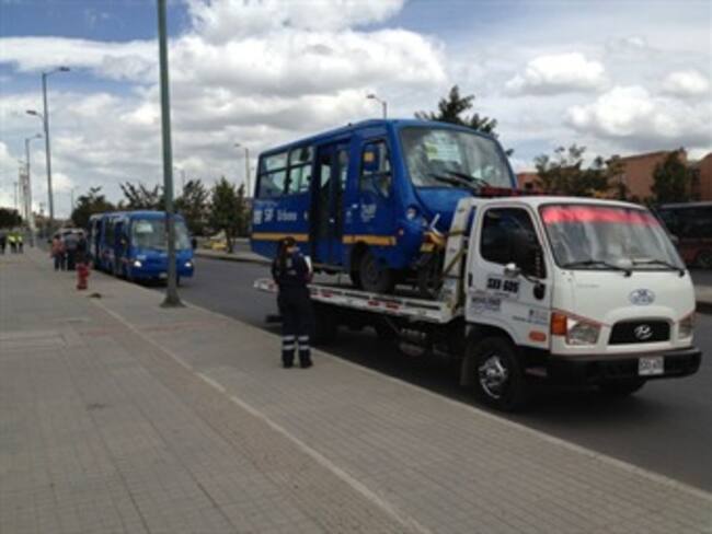 Conductores del SITP han advertido sobre fallas mecánicas en buses