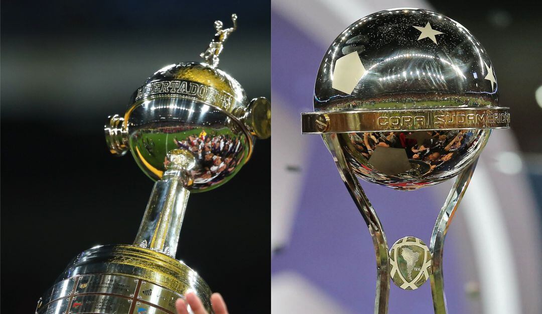 Trofeo de la Copa Libertadores y la Copa Sudamericana