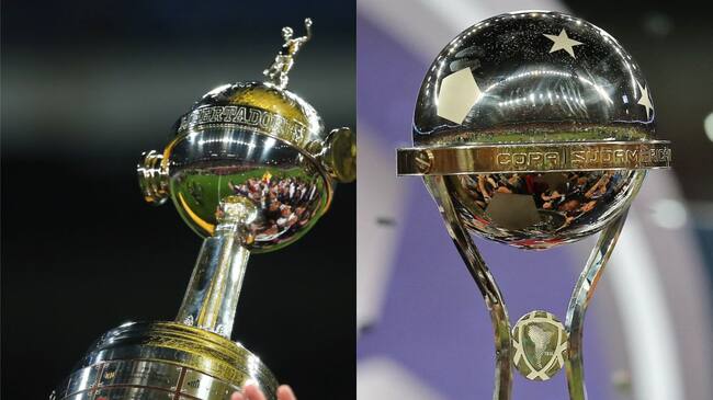 Trofeo de la Copa Libertadores y la Copa Sudamericana
