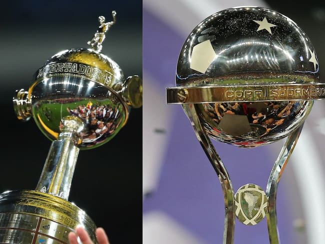Trofeo de la Copa Libertadores y la Copa Sudamericana