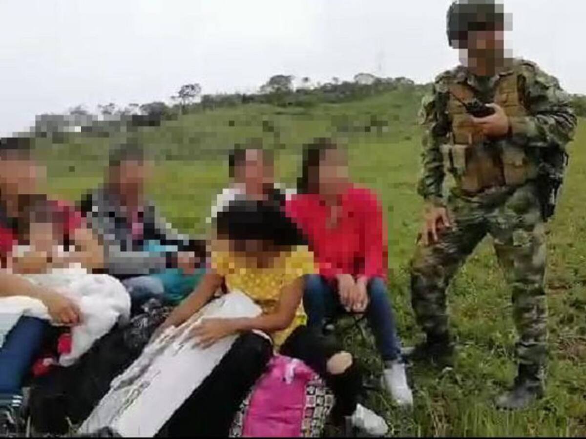 Autoridades evacuaron una familia desplazada del municipio de Ituango