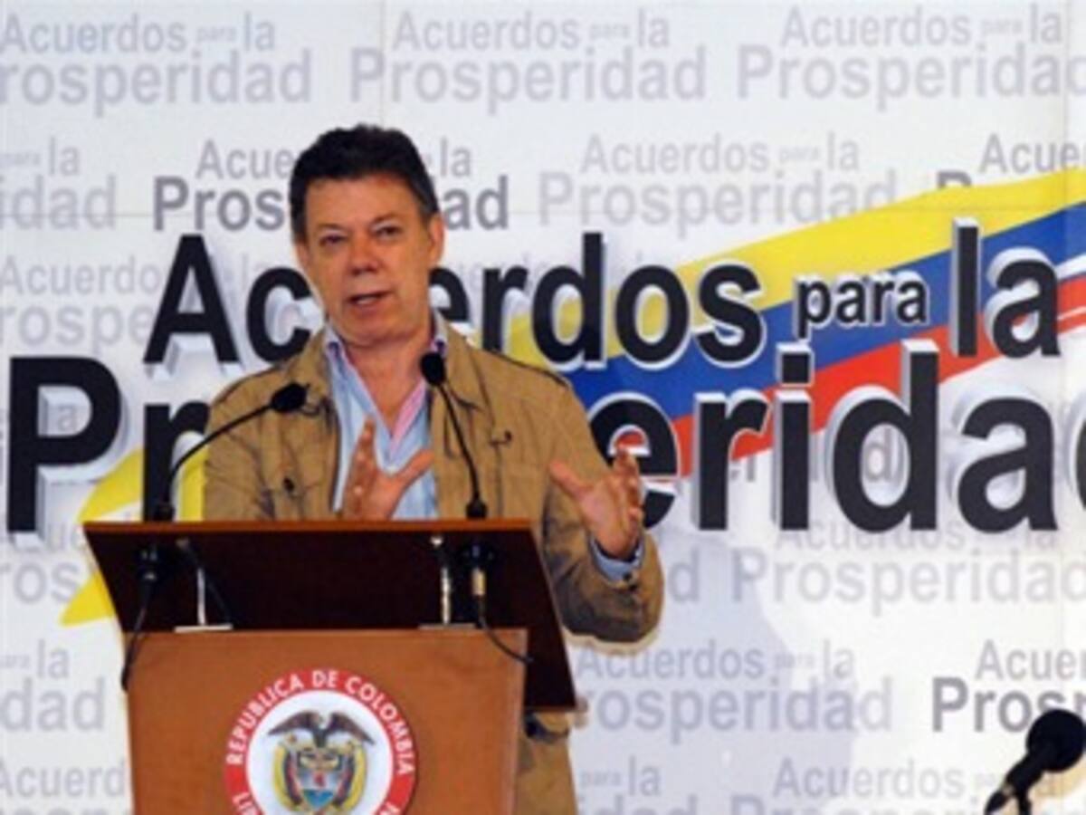 Santos aplaza Acuerdo para la Prosperidad en Bogotá
