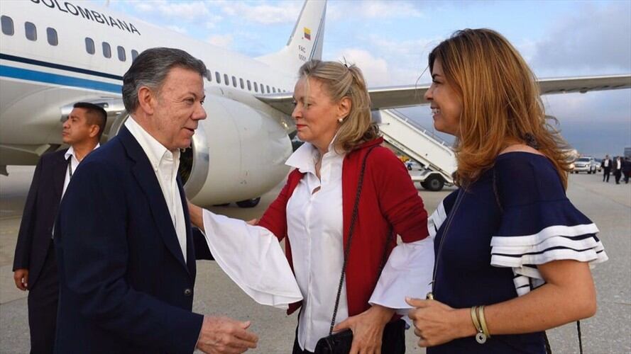 Santos llega a Nueva York a su última Asamblea General de la ONU. Foto: Cortesía Presidencia.