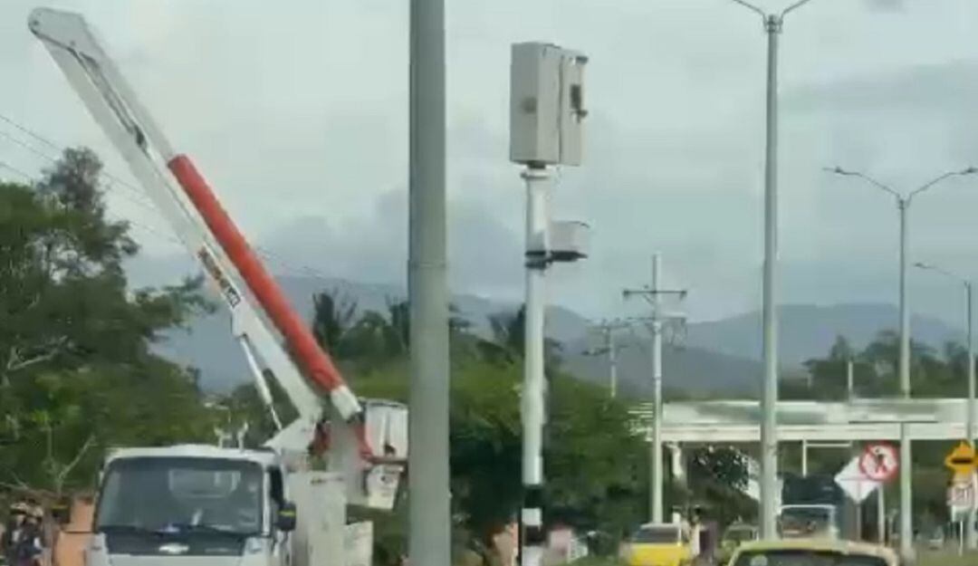 Se reactiva cámara de fotomulta en la autopista internacional