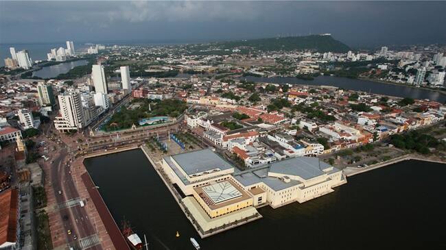 Vista aérea de la ciudad de Cartagena. Foto: Getty Images