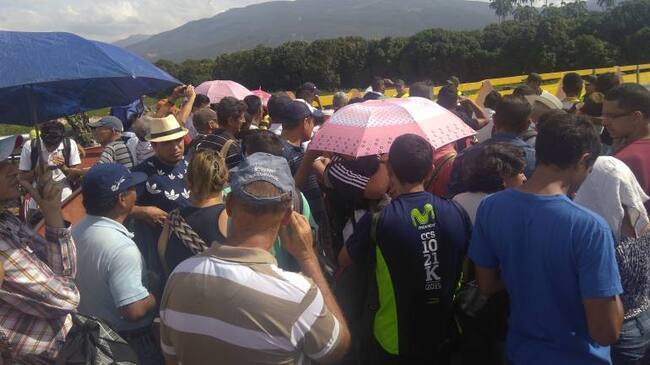 Venezolanos en la frontera
